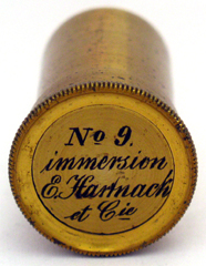 Mikroskop E. Hartnack Place Dauphine Paris: Objektivb&uuml;chse