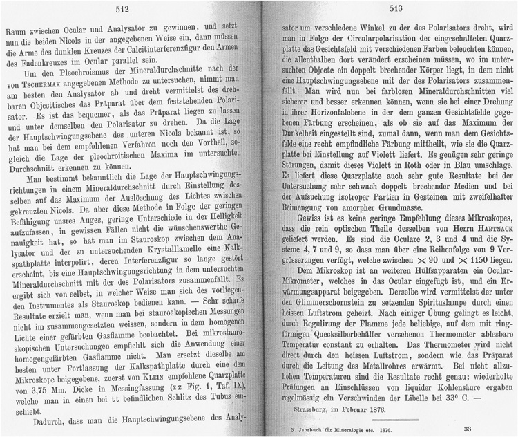 Ein neues Mikroskop f&uuml;r mineralogische und petrographische Untersuchungen